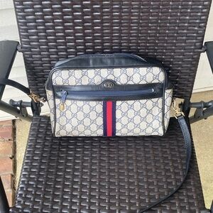 Vintage Gucci Monogram Crossbody Bag